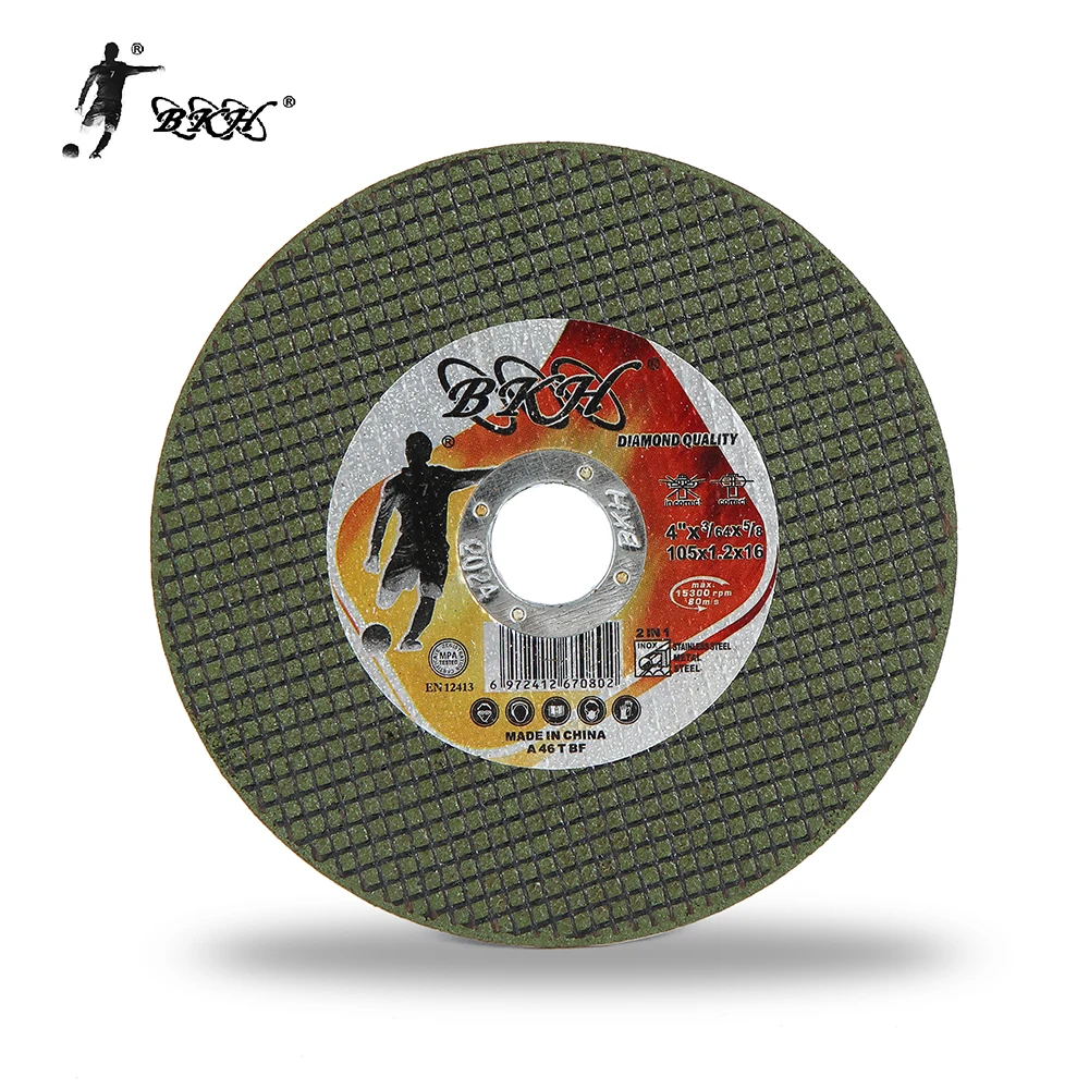 BKH manufacturer  abrasive 4 Inch  Cutting Wheels For Stainless Steel Metal