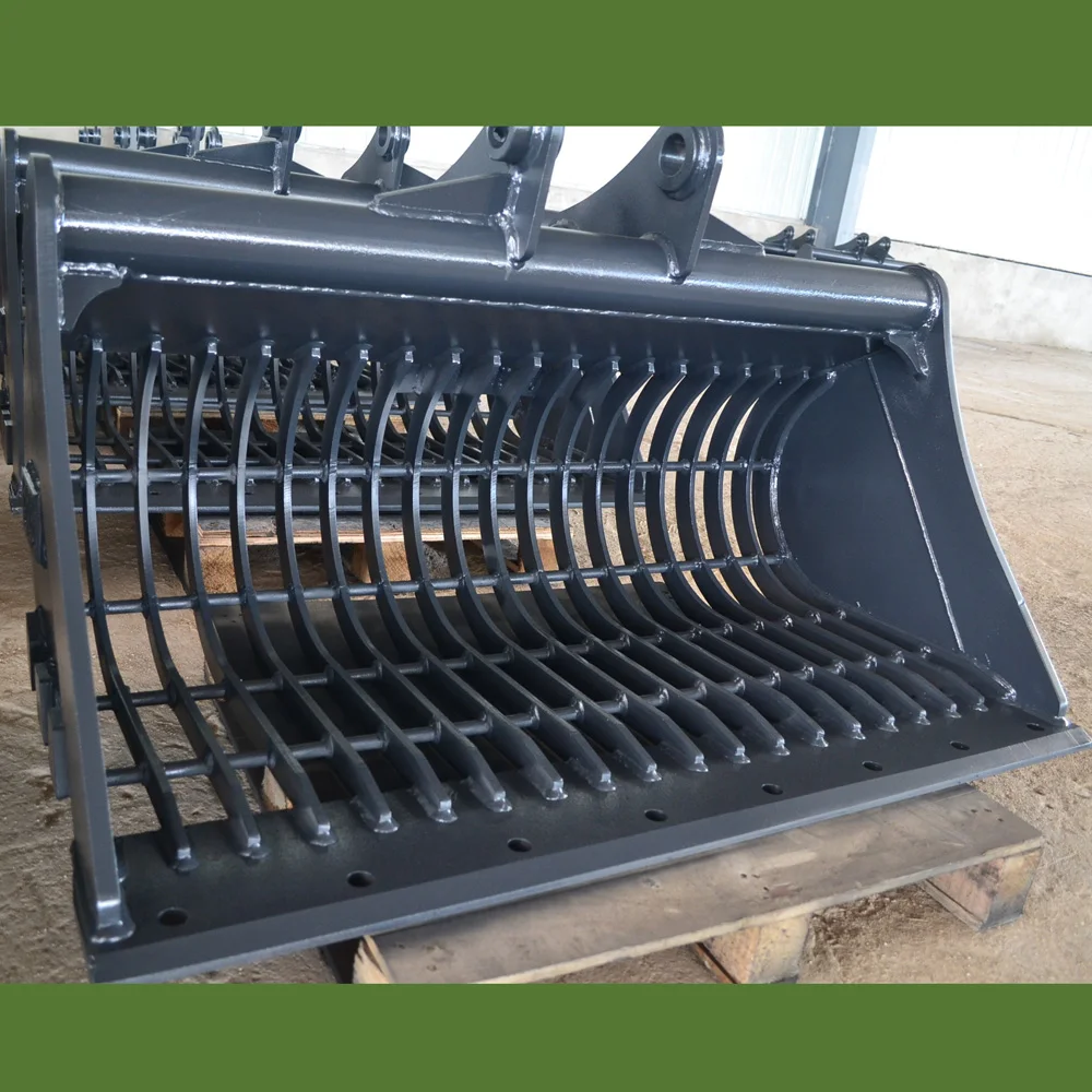 Factory Direct Selling Other Skid Steer Screening Soil Stones Sieving Rotary Screen Rotating Bucket