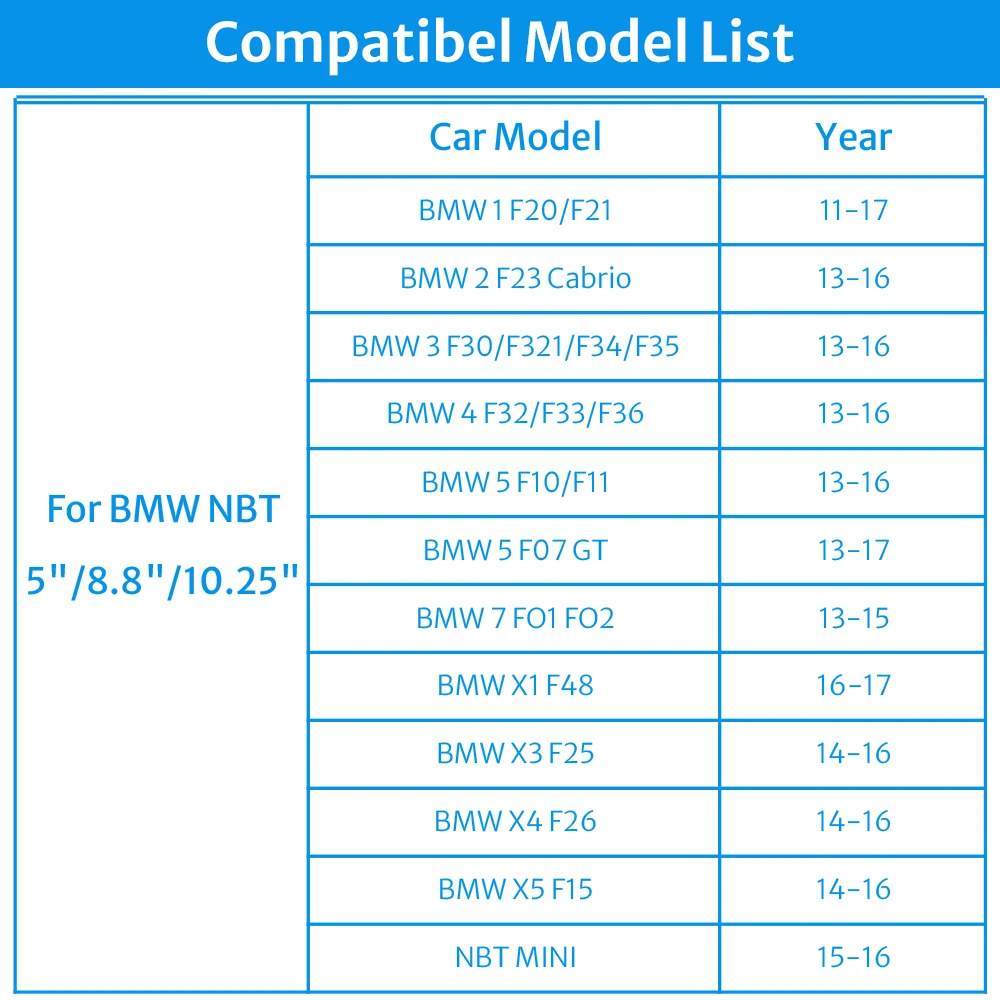 Wireless CarPlay Android Auto Multimedia Video Box For BMW NBT Android 11 Wireless CarPlay