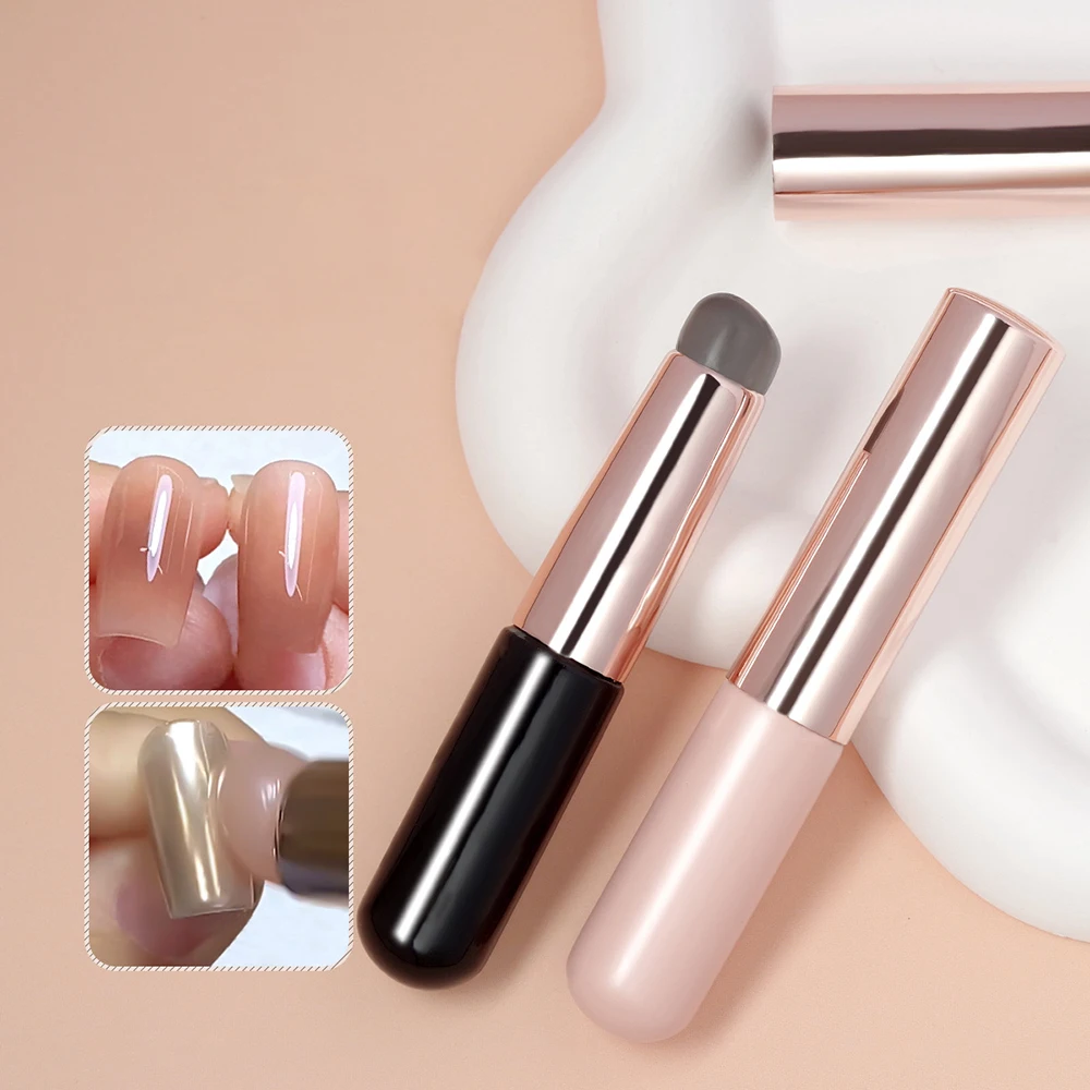 DIY Nail Beauty Art Image Stamper Makeup Silicone Lip Brush Nail Magic Mirror Powder Brush