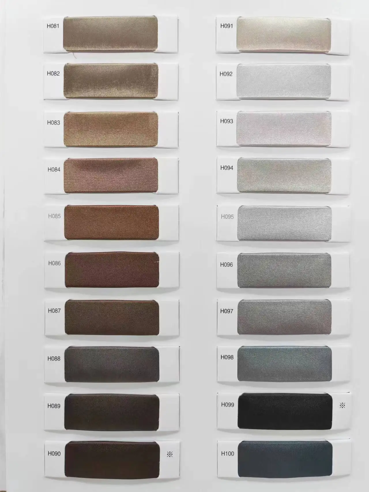 Glossy Twist Stretch digital print  Satin120+ colors sample book