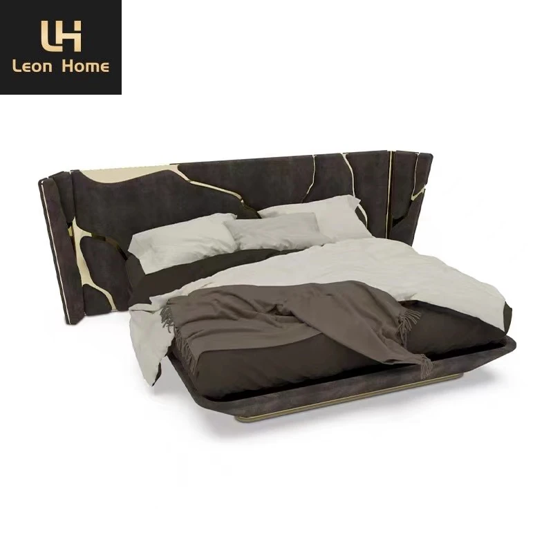 High end villa bed set high quality king size bedroom sets furniture royal luxury bedroom set