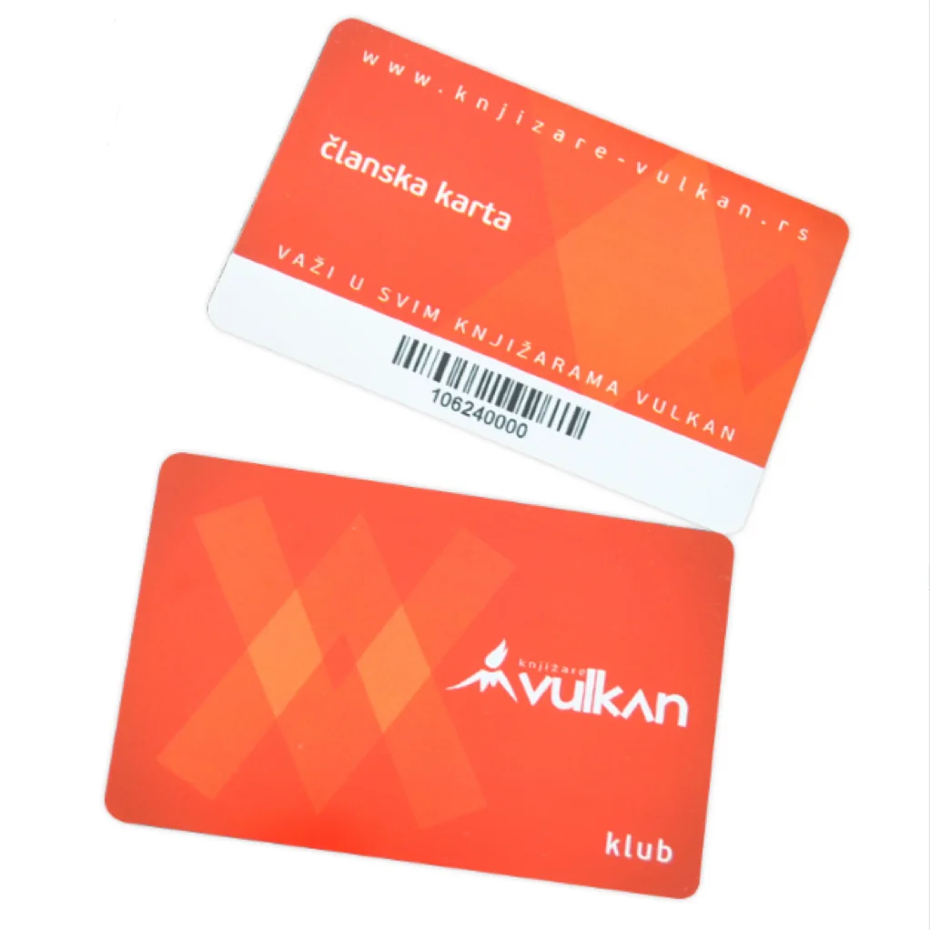 Fancy signature Panel Encoding HICO PVC business Magnetic Card with barcode Printing NFC 215  plastic QR code card