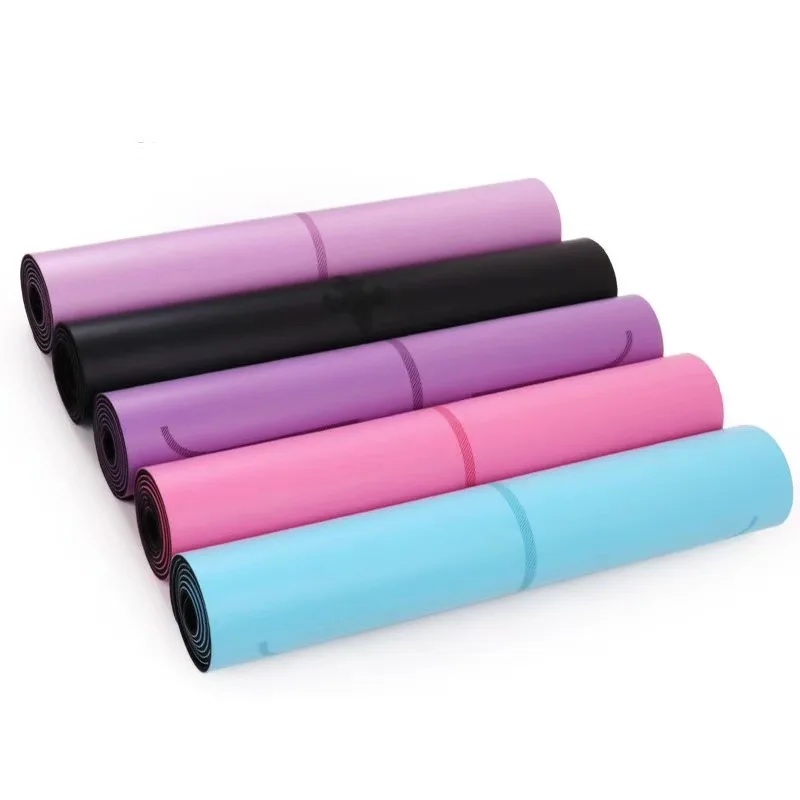 2023hot selling anti slip organic biodegradable luxury keep health eco-friendly 3 mm travel PU yoga mat outdoor