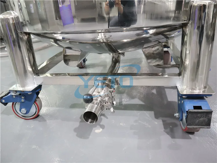 300L electric heated sealed mixer tank liquid shampoo lotion blender beverage fruit juice mixing machine price