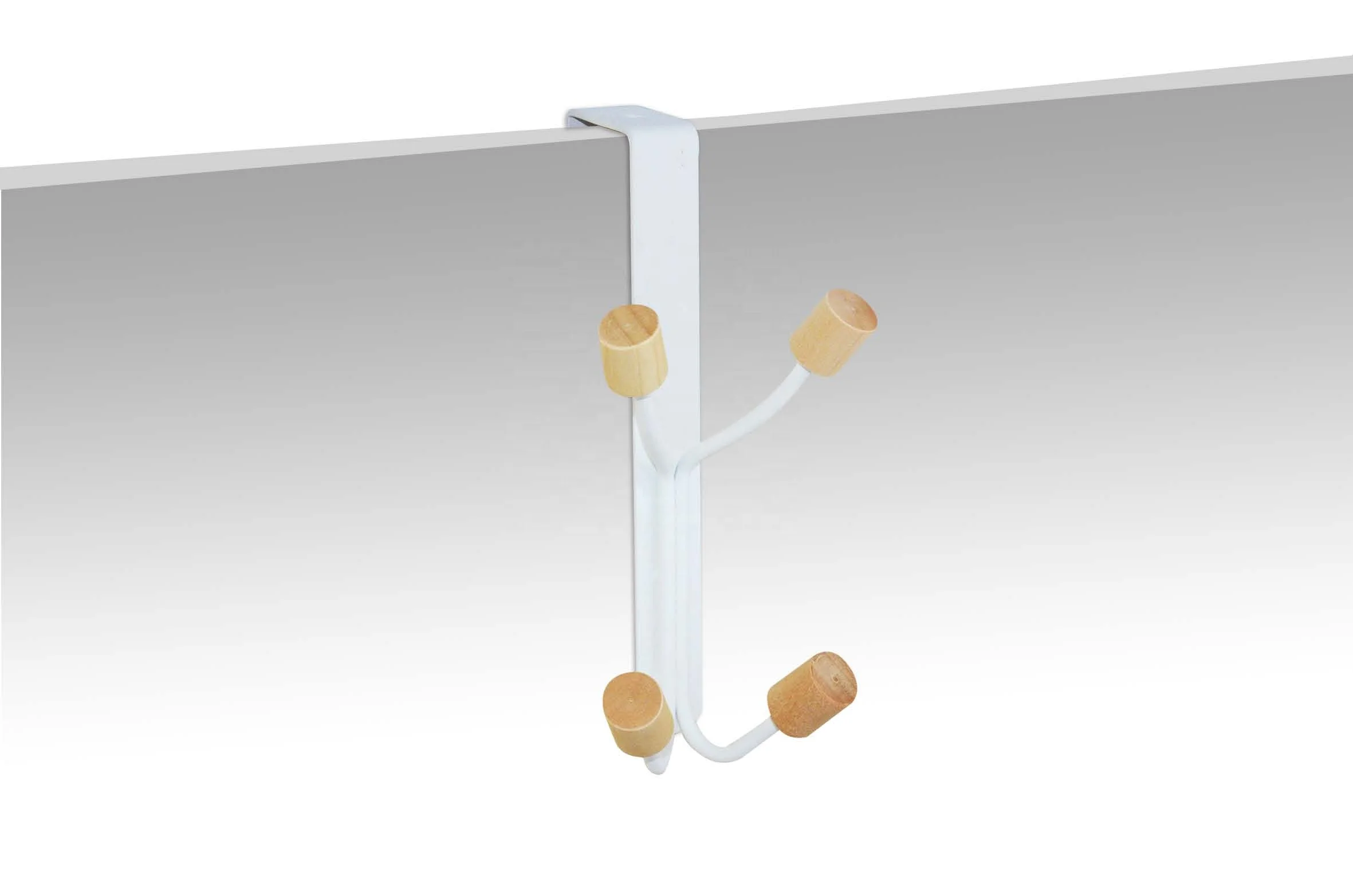 YIKAI Double Hanger Hooks Clothes Coat Rack Over the Door