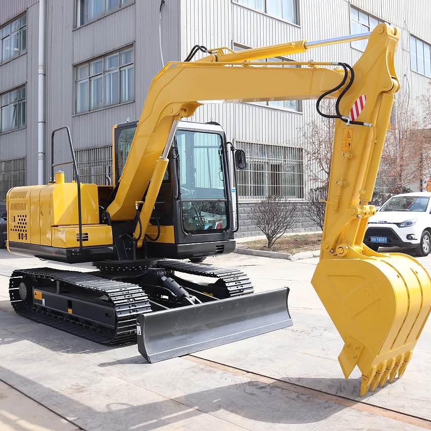 High Quality New Excavator 8 Ton Medium Earth-moving Machinery Original  Crawler Excavator for sale