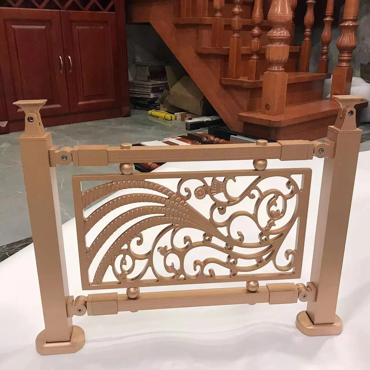 Wholesale customized copper stair handrails with beautiful design