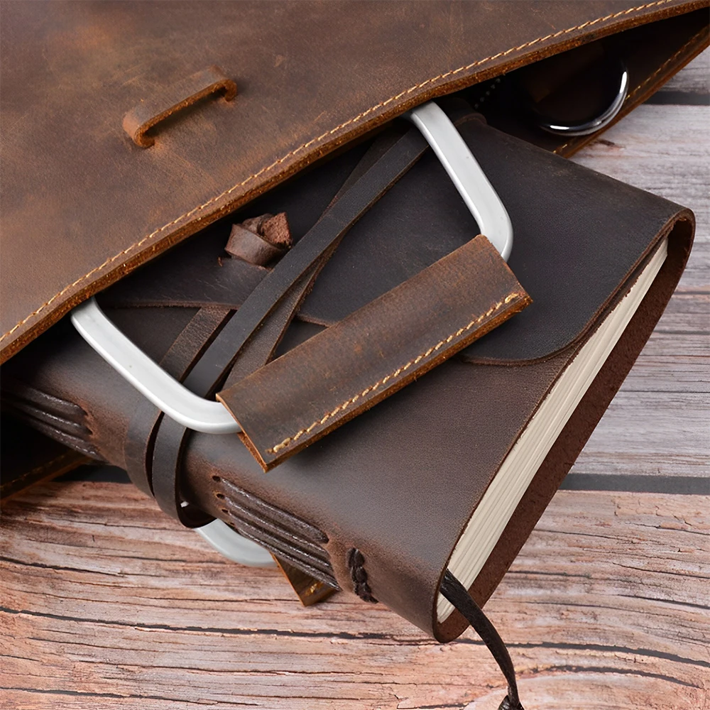 Ежедневник из натуральной кожи на заказ, винтажный дневник из натуральной кожи, модный блокнот для школы, офиса, путешествий