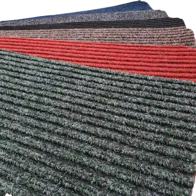 Factory directly supply polyester nonwoven needle felt floor carpet with latex gel backing anti slip durable mat