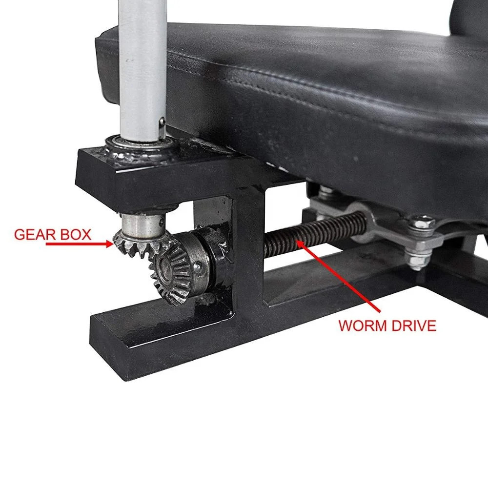 Doublewin Home Gym Fitness Leg Stretch Machines with Adjustable Wheel and Gear System