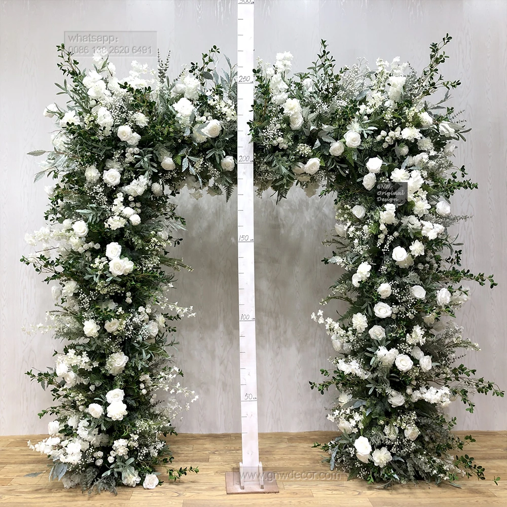 Decorative Flower Supplies square Arch flower Stage Floral Frame Backdrop  Wedding  arch wedding decoration green square arch