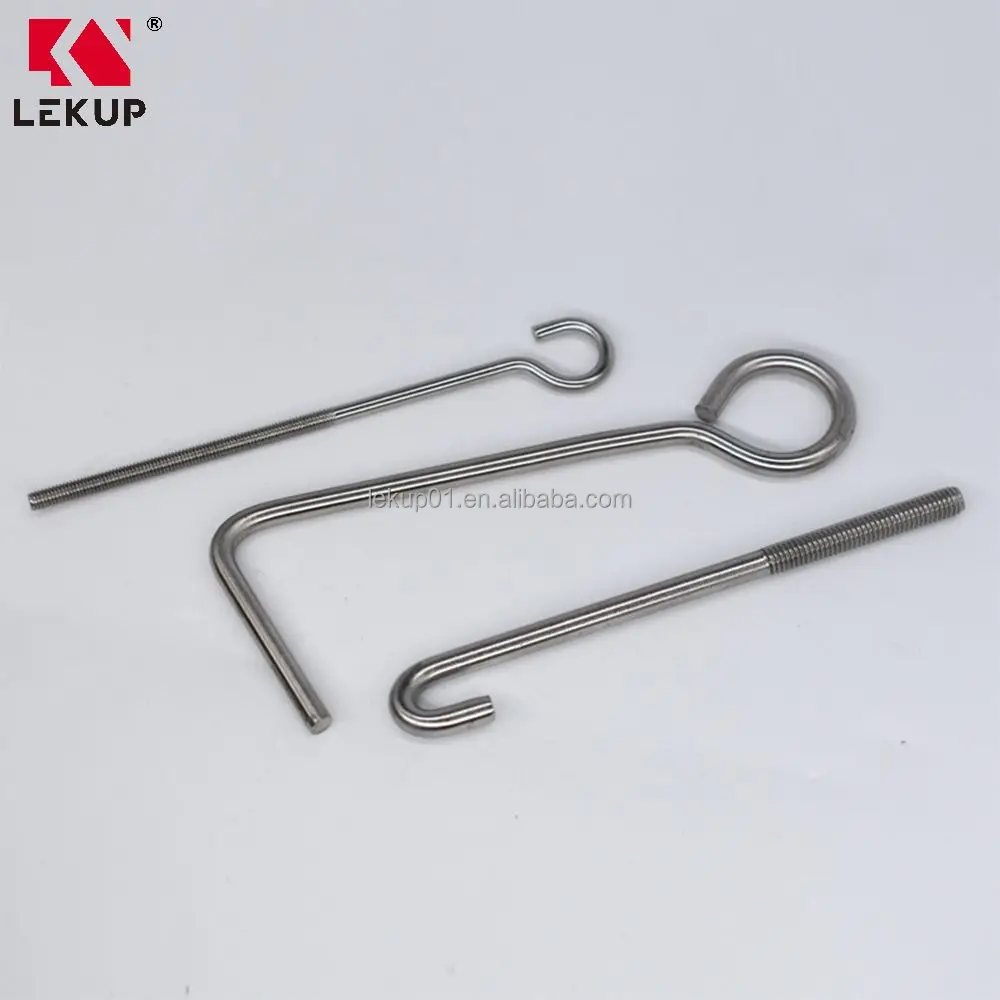 Factory Direct Threaded Hook Non-standard Stainless Steel Hook OEM ODM Custom S Shape Hook