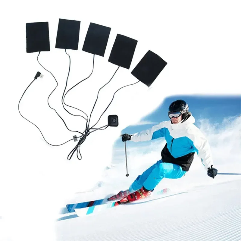 Professional Factory custom  12V/7.4V/5V  USB Battery Electric Warming Heating Pads for  clothing