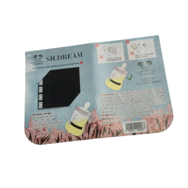 Safe and Accurate Imported PET Material Thermometer Stickers for Baby Bottles