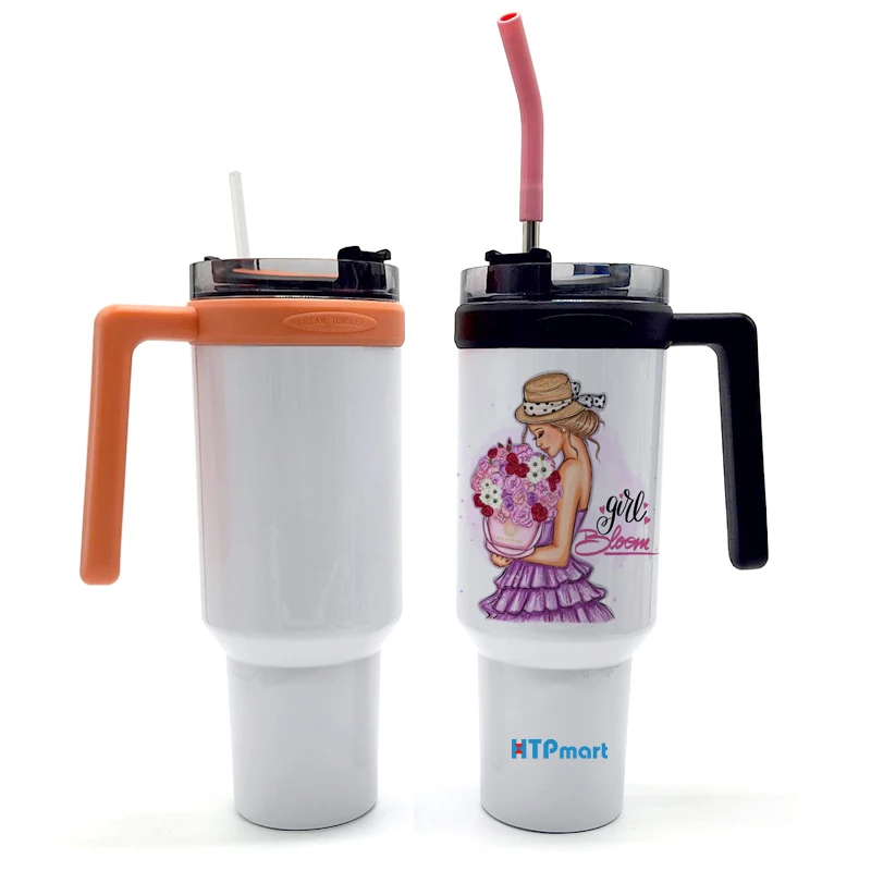 New Arrival 40oz Double Wall Car Tumbler Customized Travel Stainless Steel Vaccum Insulated Stanly Cup with Screw Handle