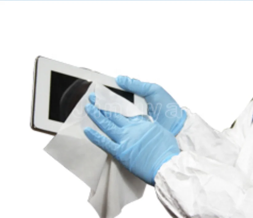 Laser cut custom custom multi purpose cleanroom wiper 1009sle car cloth cleaning