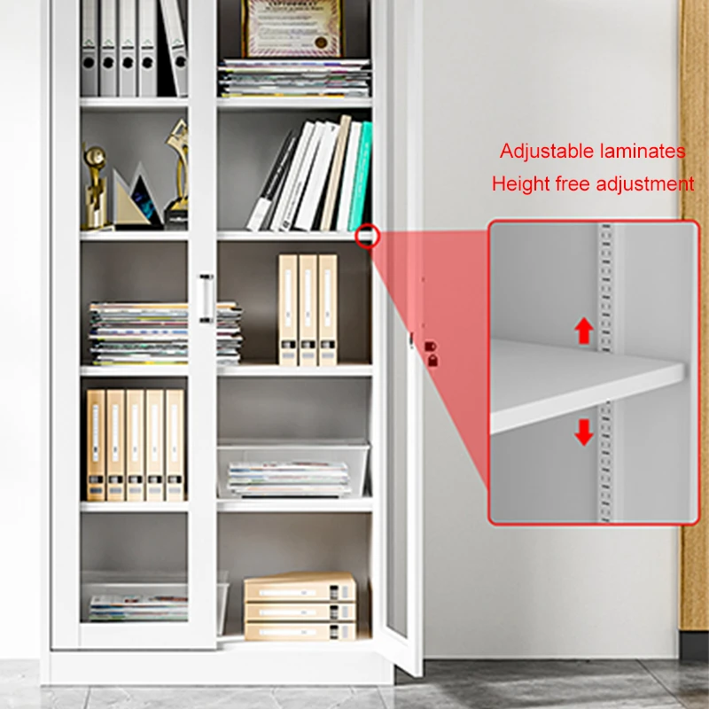 Tall Metal Storage Cabinet Lockable Steel Storage Cabinet with Doors and Shelves for Office Garage Home