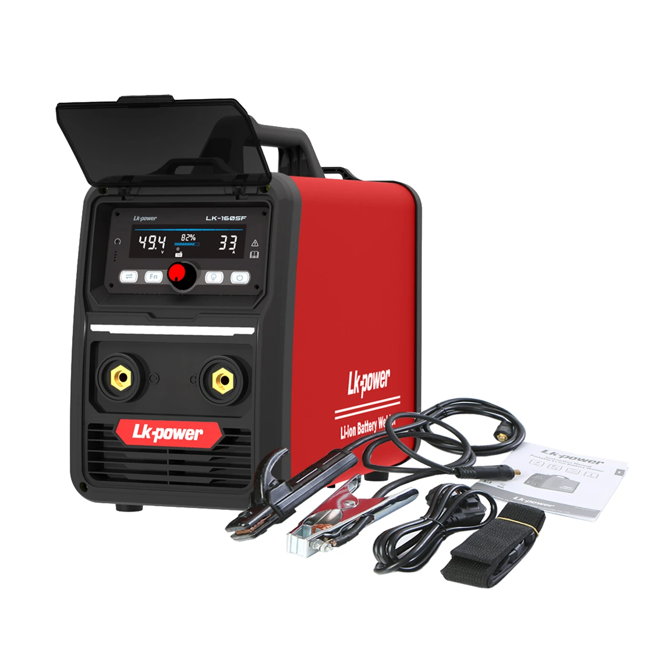 Ten level protection portable battery welder without extension cord for outdoor use