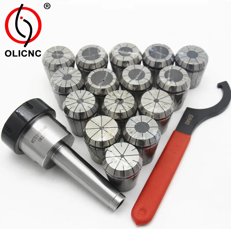 Оптовая продажа ER collets с MT collets holder set MTB3 ER40 15 шт Набор для CNC ER collets