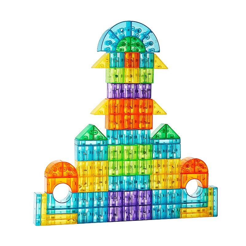 100 PCS Amazon eBay Toys Intelligence Open-minded toys for Kids Geometric Educational Toys Magnetic Cubes