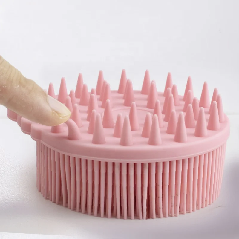 New Arrival Shower Brush Silicone Body Massager Scrubber Body Bath Scrubber with Lifting Ring