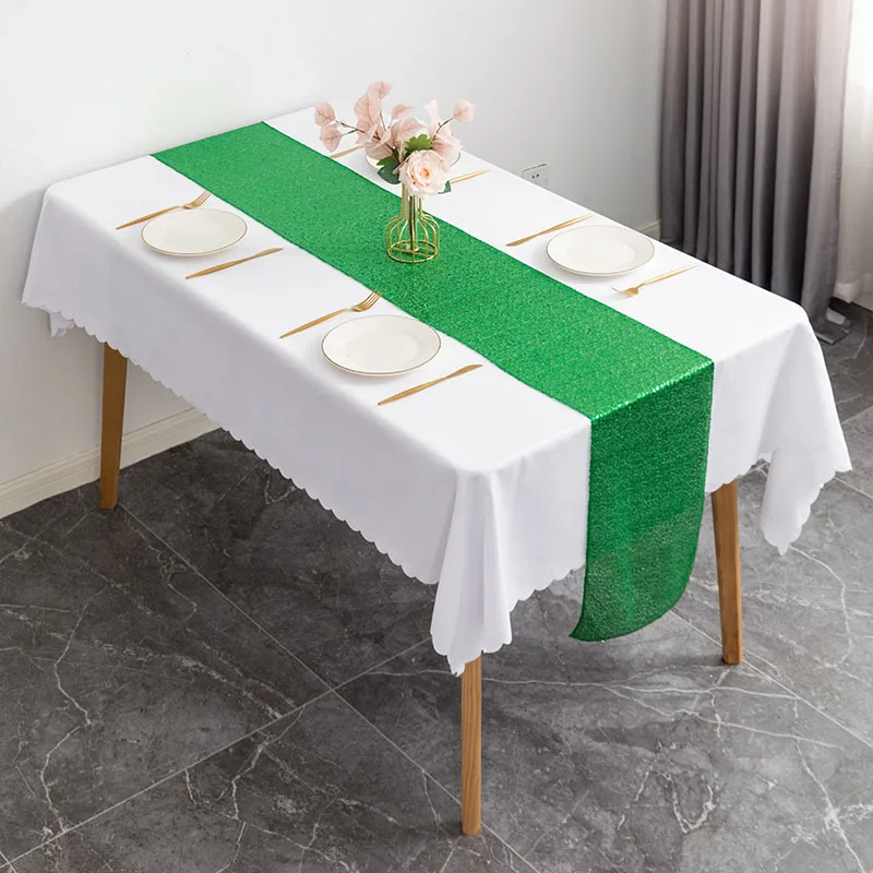 Modern Dining Sequin Table Runner for Party Wedding Decorations