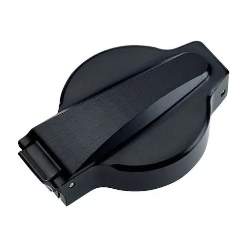 
custom made CNC milling anodized color aluminum motorcycle racing flip up billet gas cap 