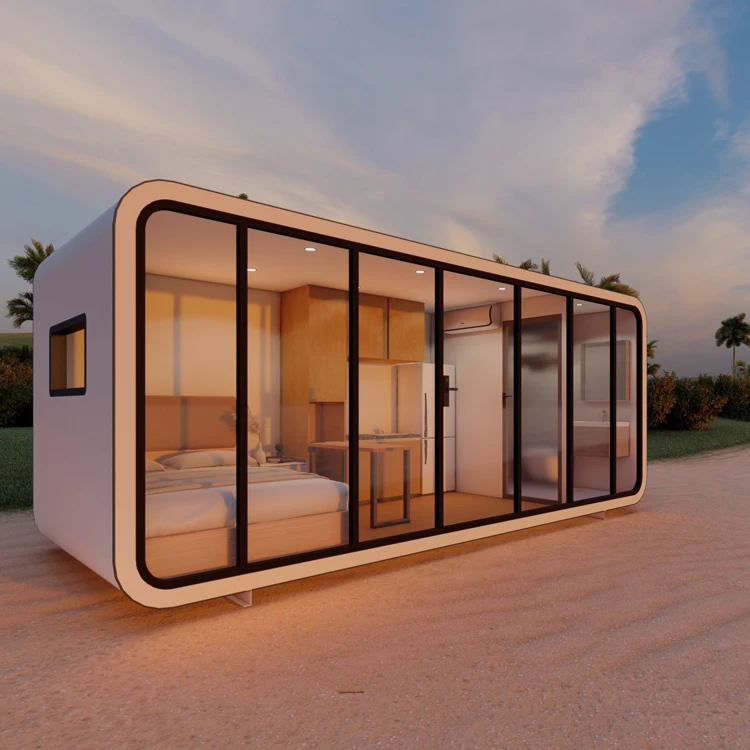 China factory modular underground Container Prefabricated  Container House tiny home fiberglass house prefab houses for sale