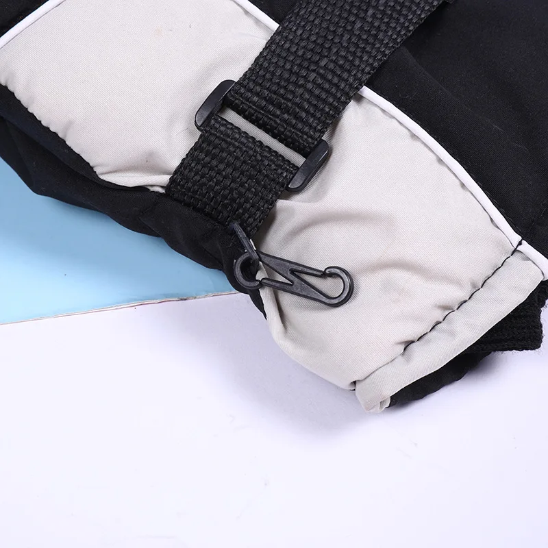 Ski resort ski gloves warm adult outdoor gloves waterproof and cold thickened large cotton gloves wholesale