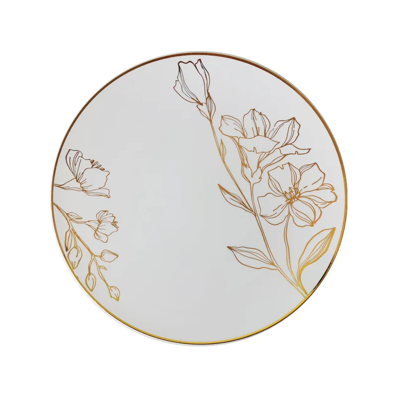 Low price unique hotel restaurant deep irregular shaped one time round hard fruit wedding disposable plastic serving dish