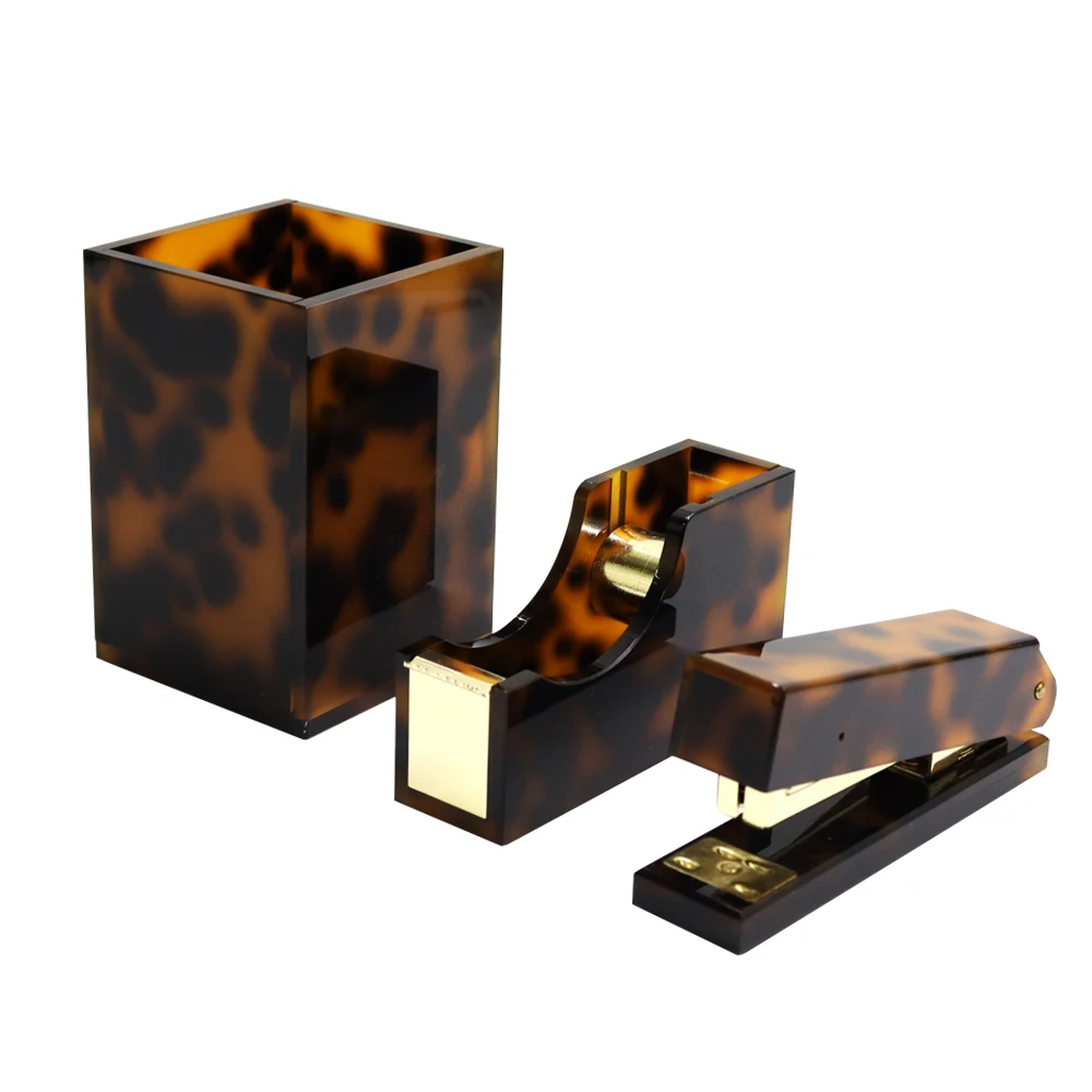 Настольные органайзеры в виде черепахи, аксессуары, степлер, Диспенсер ленты, держатель ручки, набор канцелярских принадлежностей