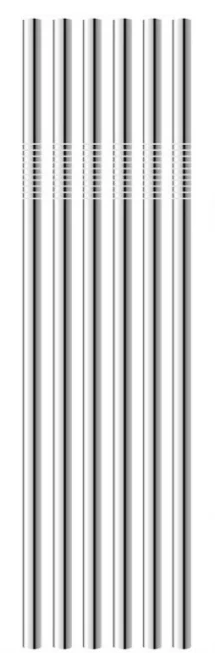 Customized 26.5cm stainless steel insulated drinking reusable metal straws for variety tumblers