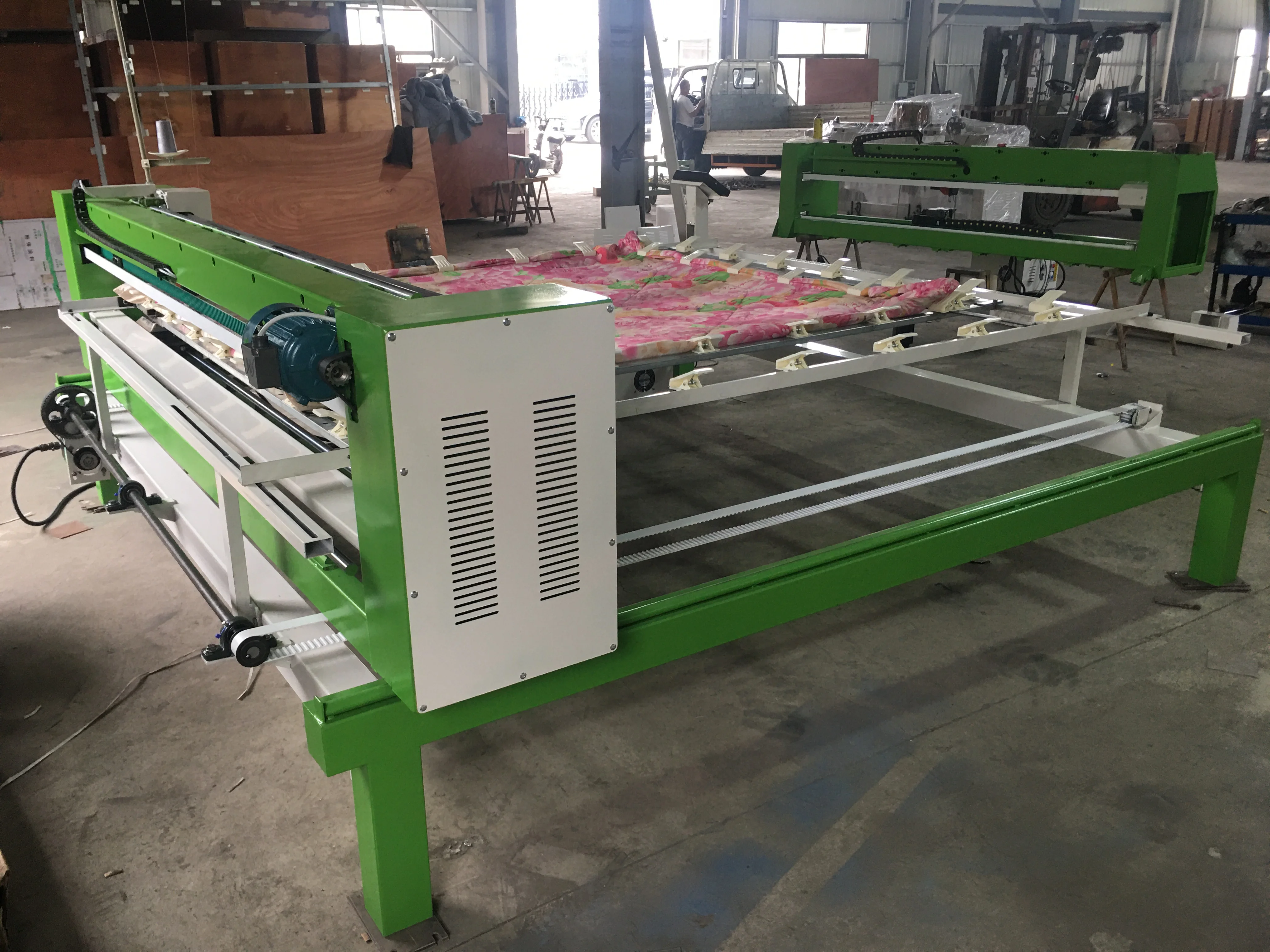 computerized single head long arm mattress quilt sewing quilting machine