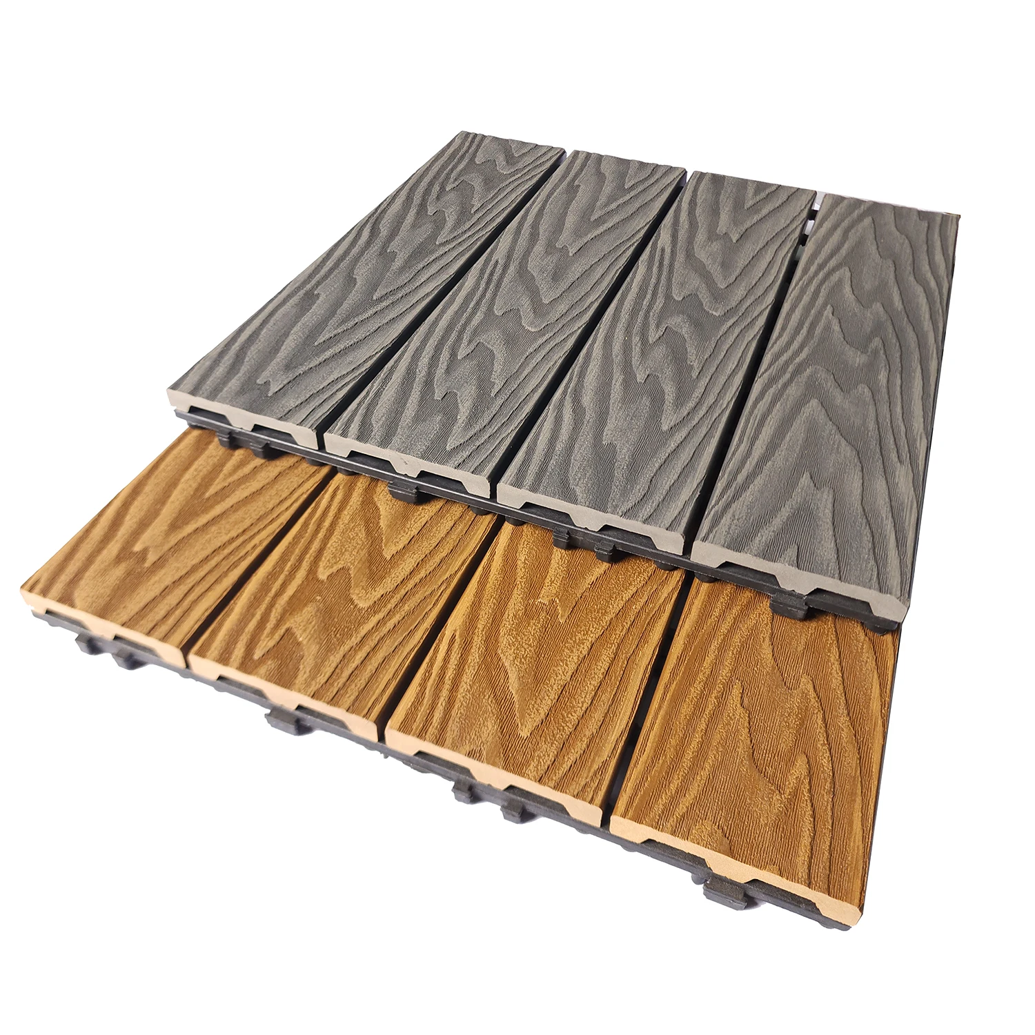Spliceable and Easy to Install 3D Embossed DIY Small Flooring