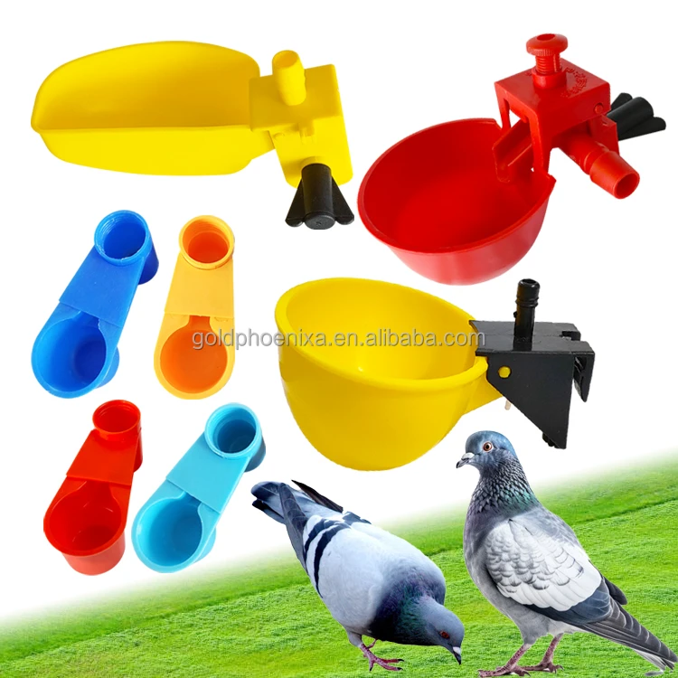 YYC wholesale cage use birds quail drinking bowl automatic pigeon drinker cup poultry drinker