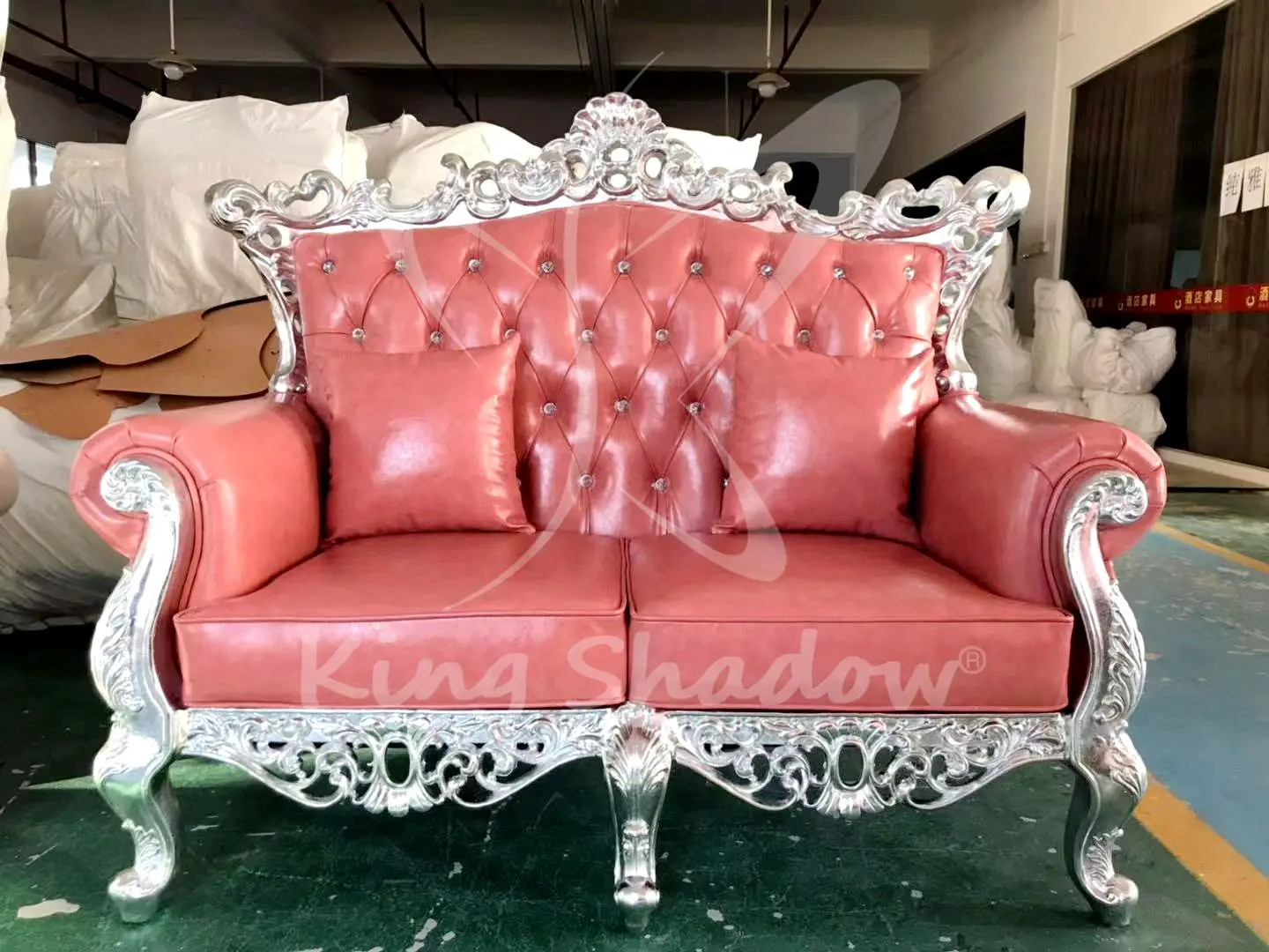 Pedicure chair matched bench customized high end furnitures waiting sofa