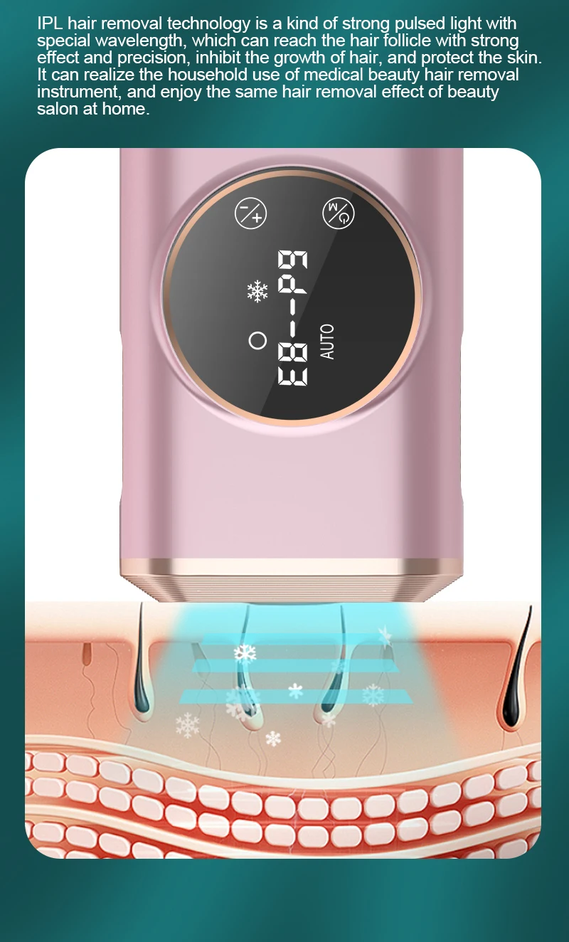 Новинка 2022, Лидер продаж, безболезненный IPL лазер, домашнее средство для удаления волос, портативное средство для омоложения кожи, удаление волос с сенсорным экраном