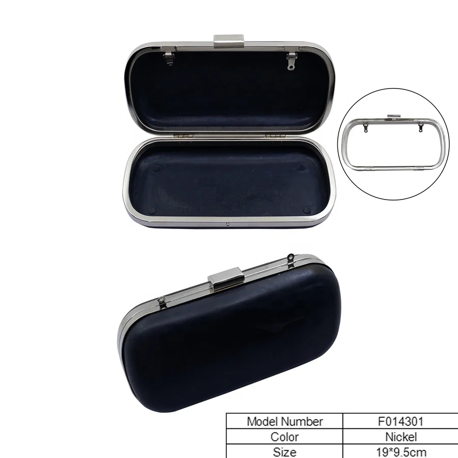 Wholesale custom metal box clutch frame and shell clutch frame box with factory prices