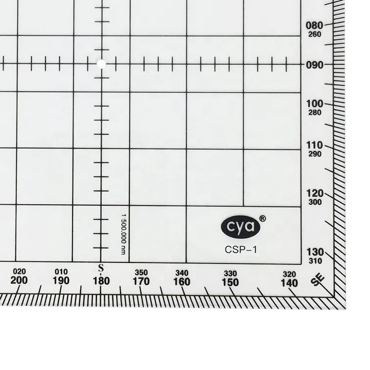 Lexan resin plastic will never warp, melt or break in high temperature environment aviation protractor CSP-1