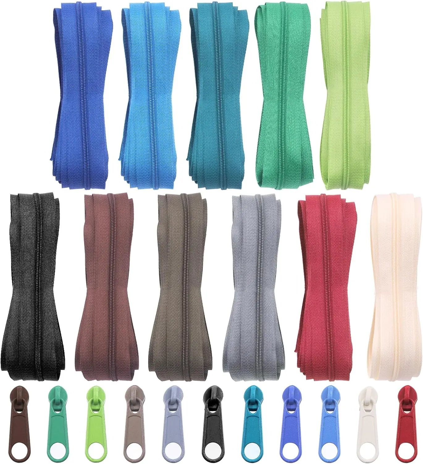 Factory Wholesale Cheap 3# 4# 5# 7# 8# 10# coil zipper roll nylon zipper High Quality colorful Nylon Zipper