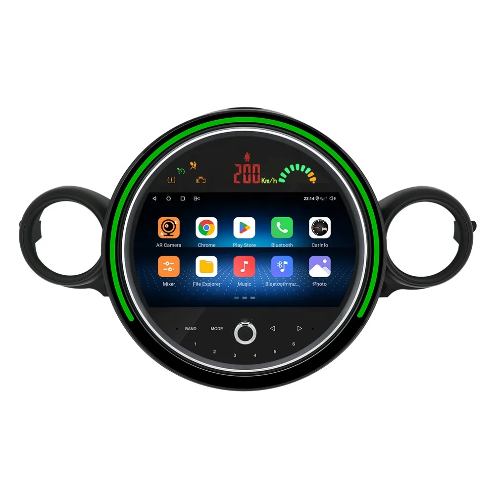 Android 8 core 9inch IPS car screen for BMW mini cooper R56 R60 8 core car radio support original car style  wireless carplay