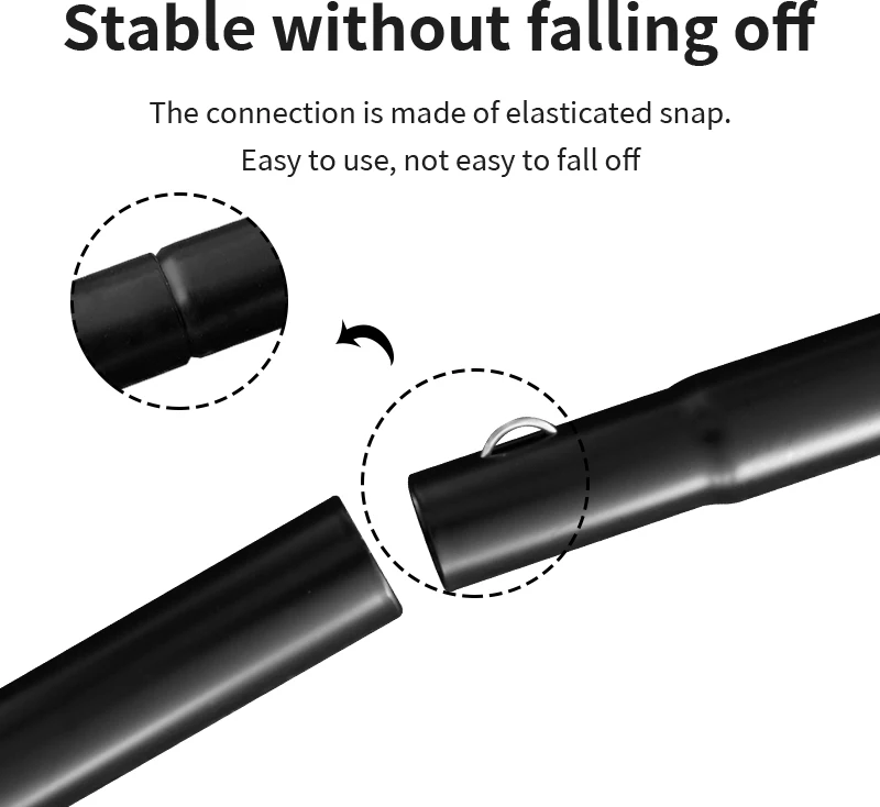 Camping Poles Hiking High Strength Flexible Telescoping Tarp Tent Poles Lightweight Foldable Flexible Rods for Camping