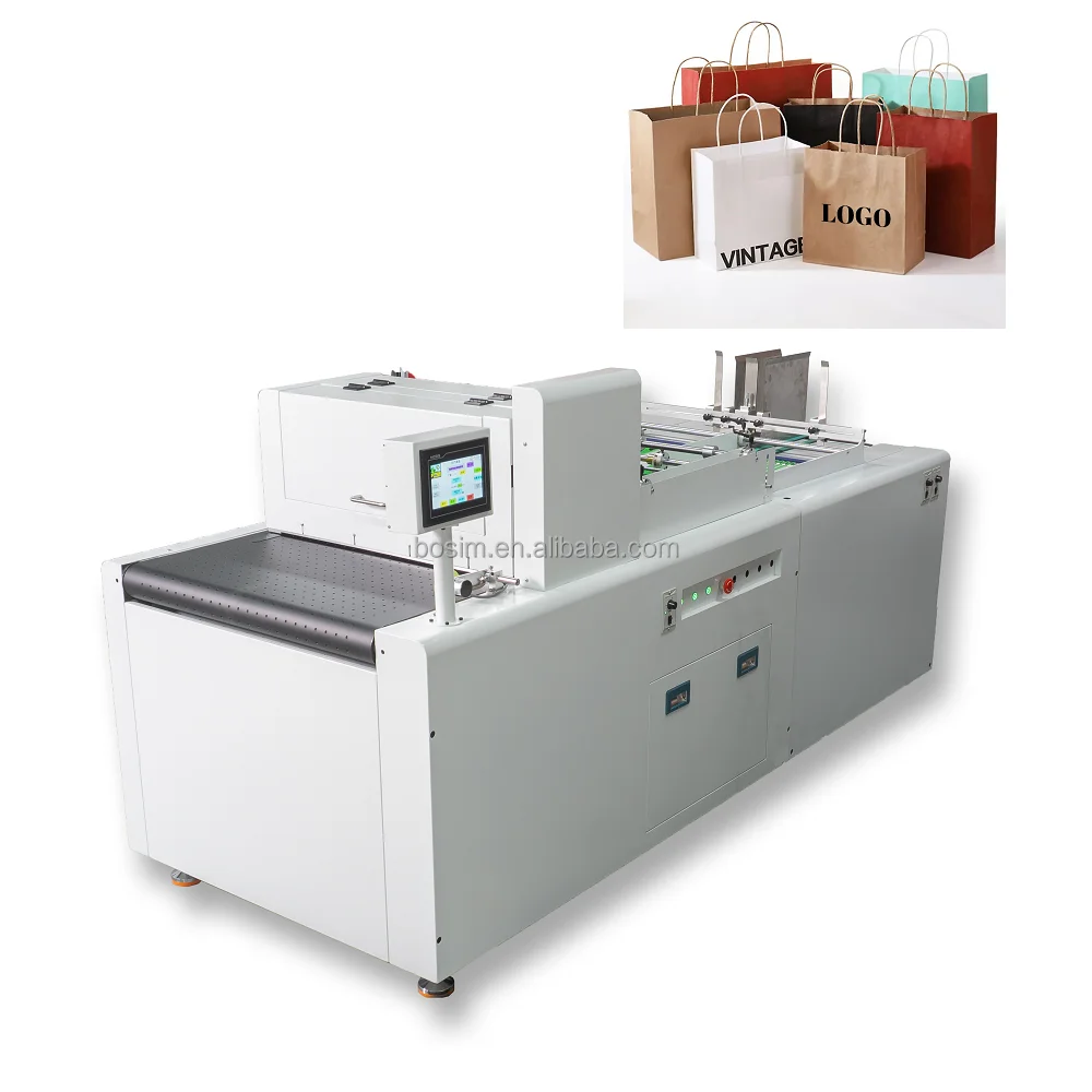 Single pass printer digital inkjet belt type high speed printing machine for kraft paper cups handbag pizza box making