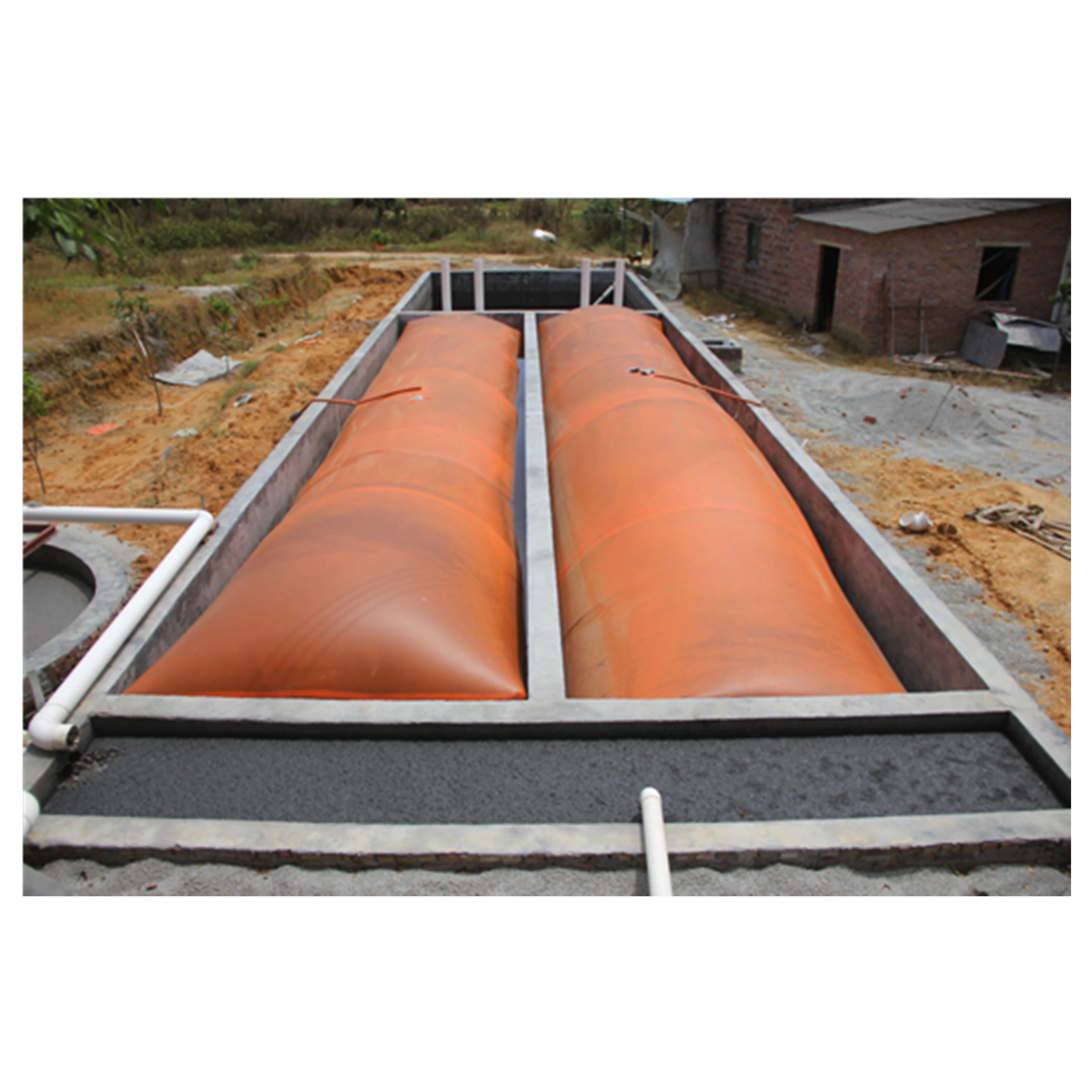 China PVC red-mud bio gas for biogas plants for sale for waste management