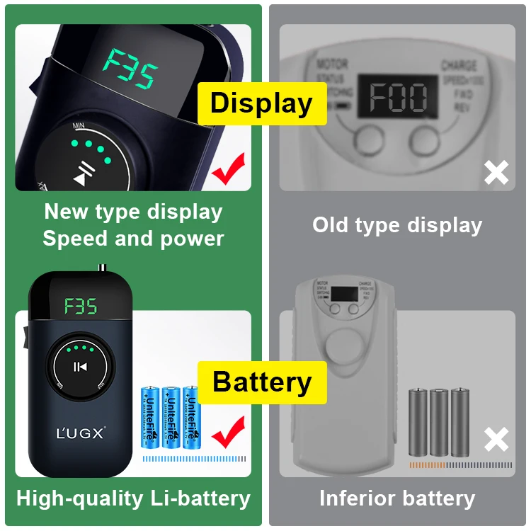LUGX OEM 35000 об/мин бесщеточный аппарат для маникюра