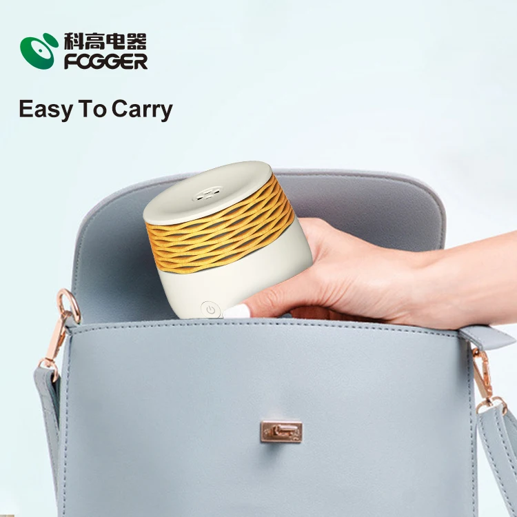 Fashion Personal Space Air Industrial 30ml Wooden Warm Light Usb Aroma Diffuser Flame Humidifier