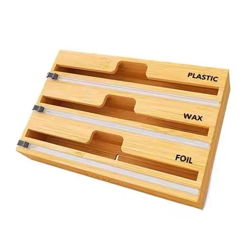 Disposable plastic wrap cutter Tinfoil storage kitchen special cutting box for household food