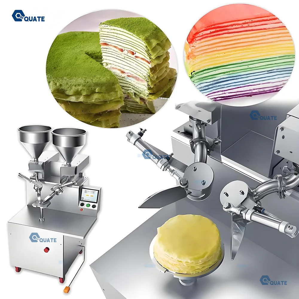 Cake  Coating Industrial Frosting Applicator for Automatic cake icing decorating  Crepe  Cream Spreading  cake icing machine