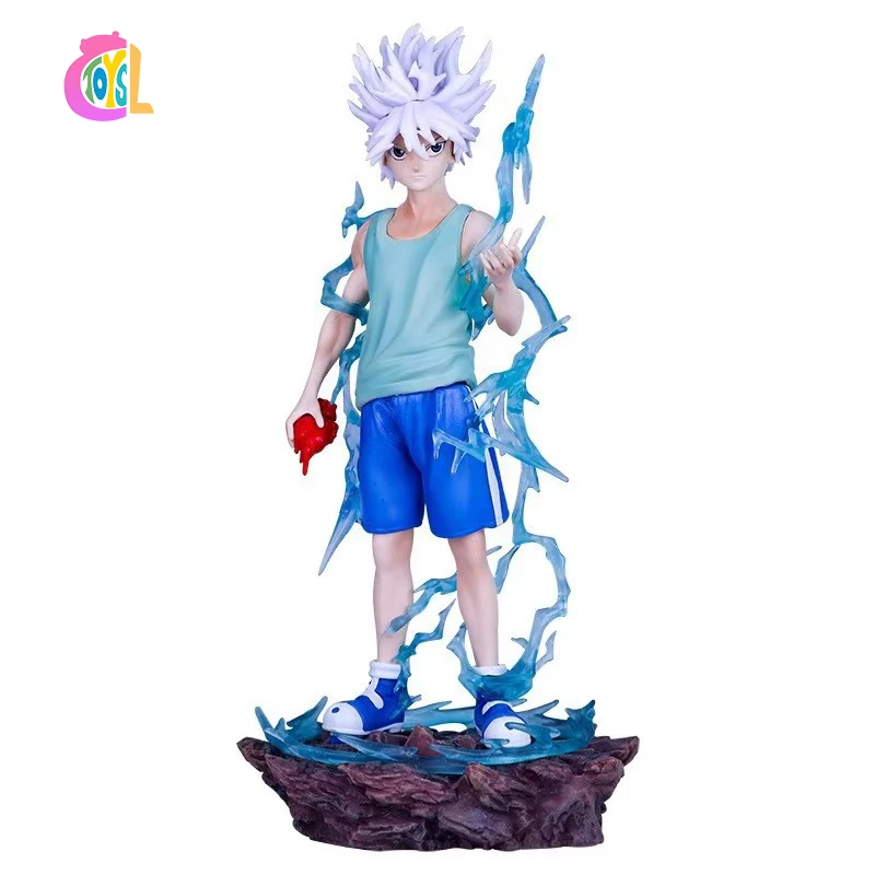 HNSCWholesale HUNTER Cartoon Toys Killua Zoldyck Statue Action Anime Figures Decoration Ornaments Doll Collection
